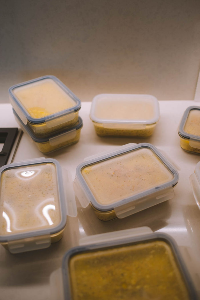 Waterproof printed labels on meal-prep food containers, NZ
