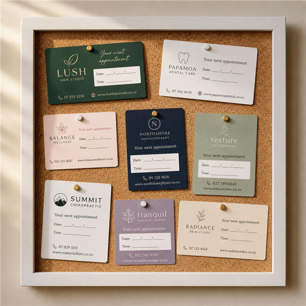 Custom appointment reminder cards NZ