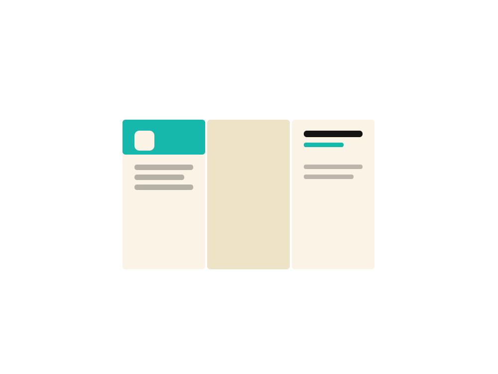 Flat illustration of a tri-fold brochure — Prep To Print NZ
