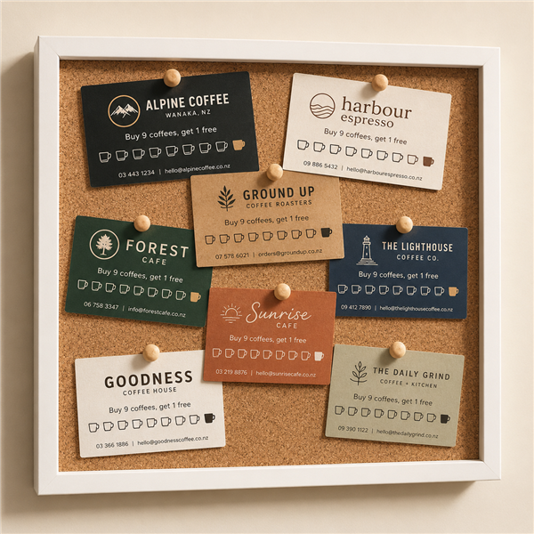 Custom loyalty and stamp cards NZ