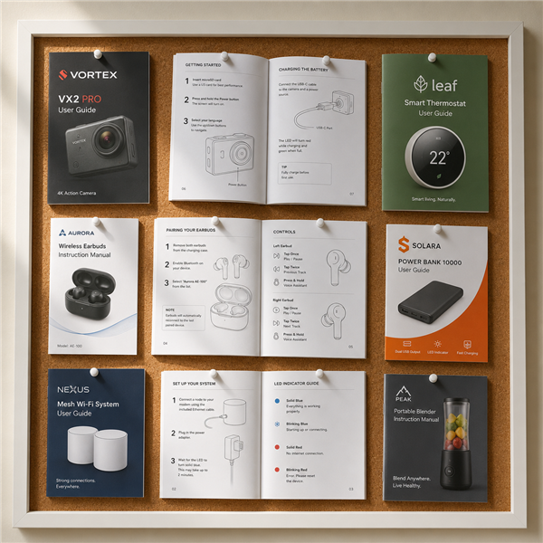 Custom instruction and user manuals NZ