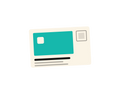 Flat illustration of a double-sided postcard — Prep To Print NZ