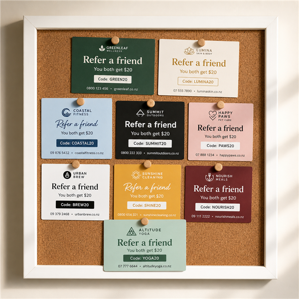 Custom referral cards NZ