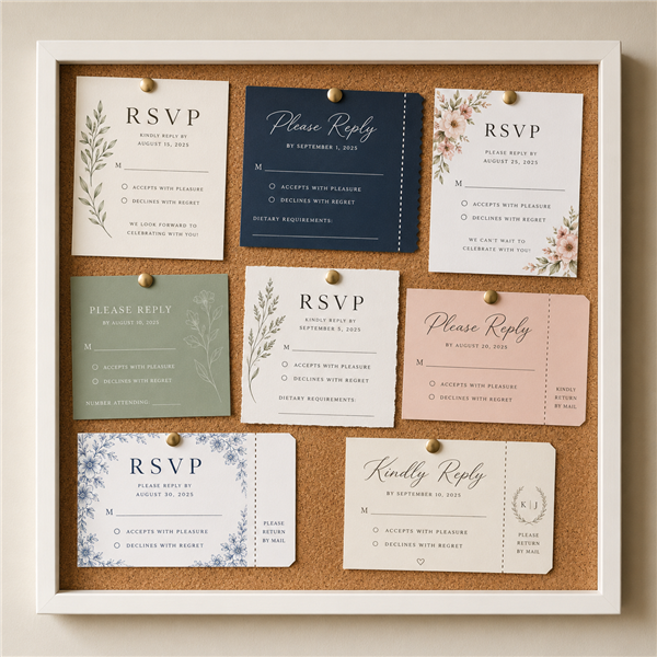 Custom RSVP reply cards NZ