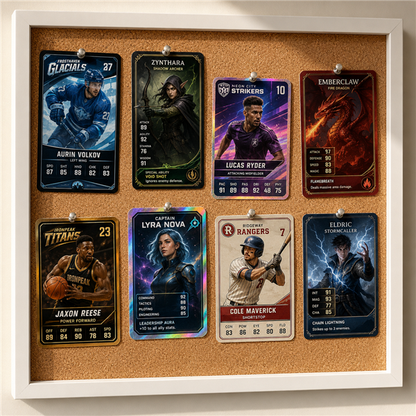 Custom trading and collectible cards NZ